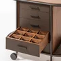 Restaurant trolleys - ARCADE WOOD COFFEE AND TEA CART OVAL - GIOBAGNARA