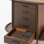 Restaurant trolleys - ARCADE WOOD COFFEE AND TEA CART OVAL - GIOBAGNARA