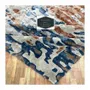 Rugs - HTR 106,Abstract Design High Quality Silk Handtufted Project Rugs Mat - INDIAN RUG GALLERY