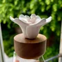 Senteurs - Diffuseur de Parfum en porcelaine et bois, diffuser écologique- JASMIN - ANOQ
