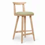 Chaises - Oriq - Chaise haute / de bar en bois massif - ALANKARAM
