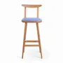 Chaises - Oriq - Chaise haute / de bar en bois massif - ALANKARAM