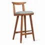Chairs - Oriq - Teakwood High / Bar Chair - ALANKARAM
