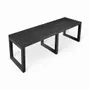 Benches - Fiiso Solidwood Black Bench - ALANKARAM