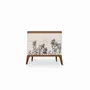 Night tables - Finura Teakwood Bedside Unit - ALANKARAM