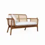 Sofas - Bango Two Seater Teakwood Sofa - ALANKARAM