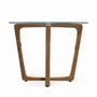 Other tables - Cerah - Solidwood Side Table with Glass Top - ALANKARAM