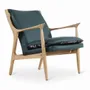 Chairs - Craff - lounge Chair with Leather - ALANKARAM