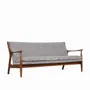 Canapés - Craff - Canapé trois places en teck - ALANKARAM
