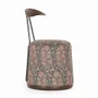 Chaises - Credu - Pouf-chaise en bois massif avec tissu imprimé - ALANKARAM