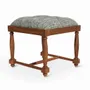 Ottomans - Konfor - Teakwood Square Ottoman - ALANKARAM