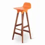 Chaises - Inalt - Chaise haute / de bar en PU orange - ALANKARAM