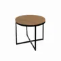 Other tables - Kriz - Side Table With Wooden Top - ALANKARAM