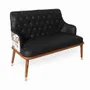 Sofas - Doko - Two Seater Teakwood Sofa - ALANKARAM