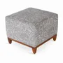 Ottomans - Bluma - Teakwood Ottoman - ALANKARAM