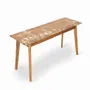 Other tables - Ajji - Study Table with White Art work - ALANKARAM