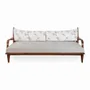 Sofas - Araal - Three Seater Teakwood Sofa - ALANKARAM