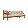 Sofas - Araal Three Seater Teakwood Sofa - ALANKARAM