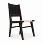 Chaises - Asandi - Noir avec corde en coton - ALANKARAM