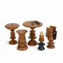 Tableaux - Atamai - Ensemble de table d'échecs en teck - ALANKARAM