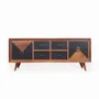 Cutlery set - Gurvi - Teakwood Cutlery Unit with Black Color - ALANKARAM
