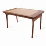 Dining Tables - Ibha - Solidwood Dining Table with Teakwood Top - ALANKARAM