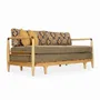 Sofas - Ikili - Solidwood Three Seater Sofa Cum Bed - ALANKARAM