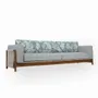 Sofas - Kaha - Four Seater Teakwood Sofa - ALANKARAM