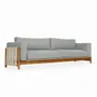 Sofas - Kaha - Three Seater Teakwood Sofa - ALANKARAM