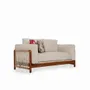 Sofas - Kaha - Two Seater Teakwood Sofa - ALANKARAM