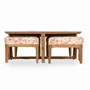 Other tables - Kiota - Teakwood Nested Center Table - ALANKARAM