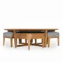 Other tables - Kiota - Teakwood Nested Center Table - ALANKARAM