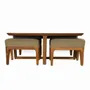 Other tables - Kiota - Teakwood Nested Center Table - ALANKARAM