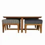 Other tables - Kiota - Teakwood Nested Center Table - ALANKARAM