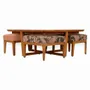 Other tables - Kiota - Teakwood Nested Center Table - ALANKARAM