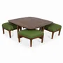 Other tables - Kiota - Teakwood Nested Center Table - ALANKARAM