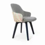 Chaises - Kisasa - Chaise de salle à manger en bois massif - ALANKARAM