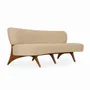 Sofas - Kopiko - Three Seater Teakwood Curved Sofa - ALANKARAM