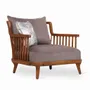 Chairs - Lega - Teakwood Lounge Chair - ALANKARAM