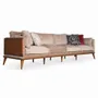 Sofas - Mysig - Four Seater Teakwood Sofa - ALANKARAM