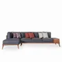 Sofas - Mysig - Teakwood Six Seater Sofa - ALANKARAM