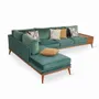 Sofas - Mysig - Teakwood Six Seater Sofa - ALANKARAM