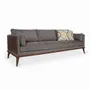 Sofas - Mysig - Three Seater Teakwood Sofa - ALANKARAM