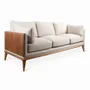 Sofas - Mysig - Three Seater Teakwood Sofa - ALANKARAM