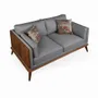 Sofas - Mysig - Two Seater Teakwood Sofa - ALANKARAM