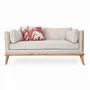 Sofas - Mysig - Two Seater Teakwood Sofa - ALANKARAM