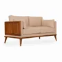 Sofas - Mysig - Two Seater Teakwood Sofa - ALANKARAM