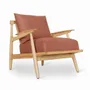 Chaises - Obalo - Fauteuil de salon en bois massif - ALANKARAM