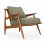 Chairs - Obalo - Teakwood Lounge Chair - ALANKARAM