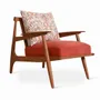 Chairs - Obalo - Teakwood Lounge Chair - ALANKARAM